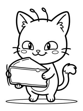 Desenho de Plagg Kwami with Cheese para colorir e imprimir grátis