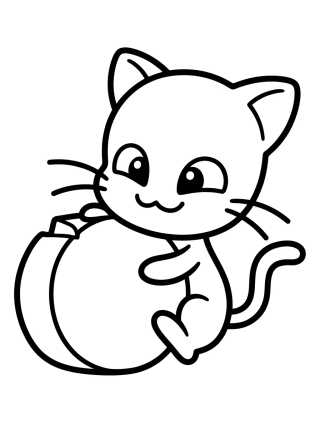 Desenho de Plagg the Black Cat Kwami para colorir e imprimir grátis