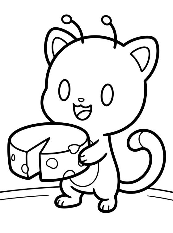 Plagg the Black Cat Kwami para colorir Desenho de Plagg the Black Cat Kwami para colorir e imprimir grátis
