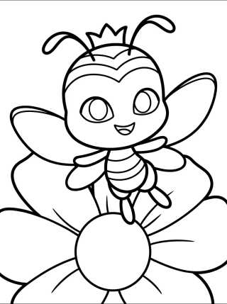 Pollen the Bee Kwami para colorir Desenho de Pollen the Bee Kwami para colorir e imprimir grátis