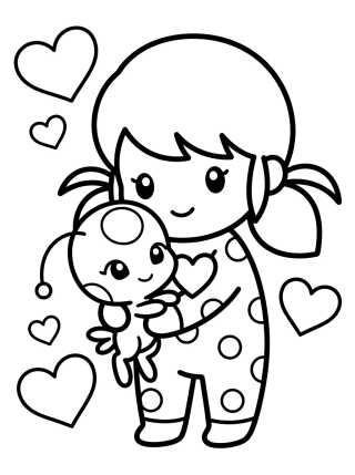 Desenho de Ladybug with Tikki para colorir e imprimir grátis