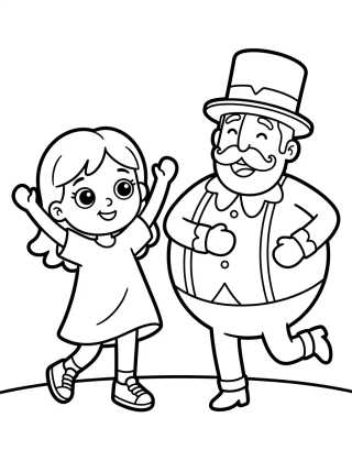 Desenho de Lila Dancing with Bita para colorir e imprimir grátis