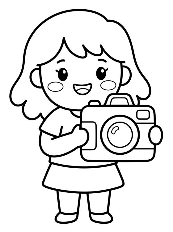 Desenho de Lila and the Toy Camera para colorir e imprimir grátis
