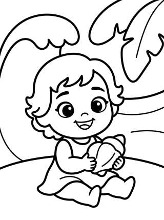 Coleção de desenhos para colorir: Moana Coloring Pages