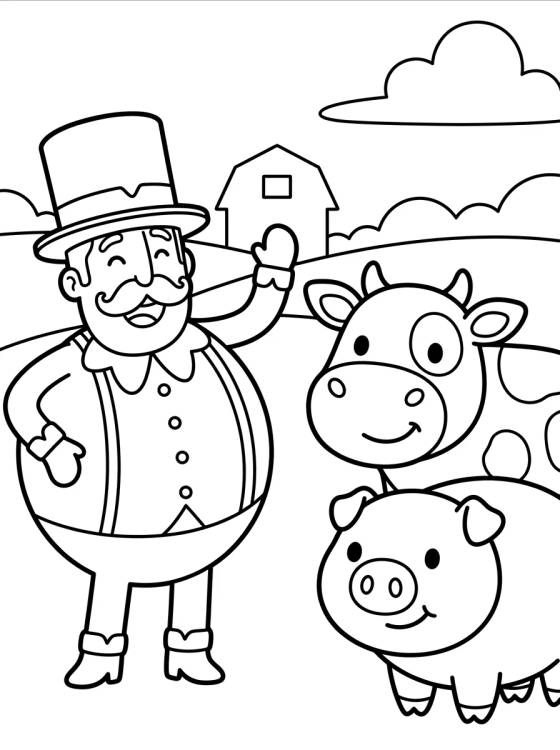 Desenho de Bita on the Farm para colorir e imprimir grátis