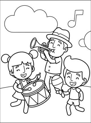 Desenho de Mundo Bita Friends Playing para colorir e imprimir grátis