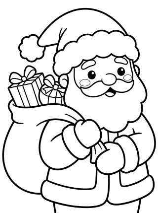 Coleção de desenhos para colorir: Cute Christmas & Holiday Season