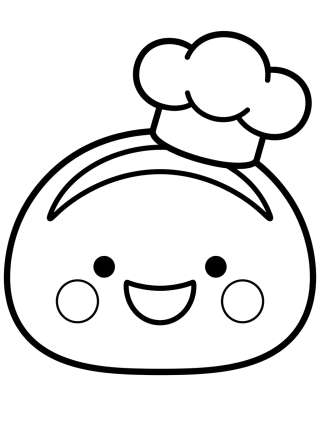 Coleção de desenhos para colorir: Cute Bakery Coloring Pages
