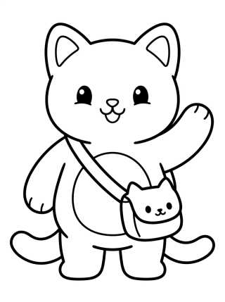 Desenho de Pandy Paws with Cute Pouch para colorir e imprimir grátis