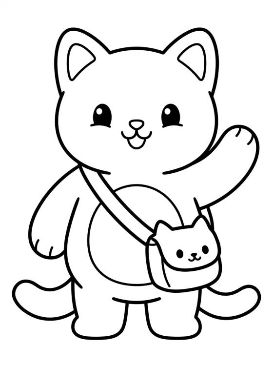 Desenho de Pandy Paws with Cute Pouch para colorir e imprimir grátis
