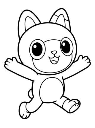 Coleção de desenhos para colorir: Pandy Paws Coloring Pages: Gabby's Dollhouse