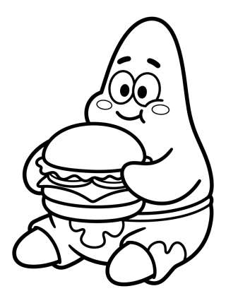 Coleção de desenhos para colorir: Patrick Star Coloring Pages