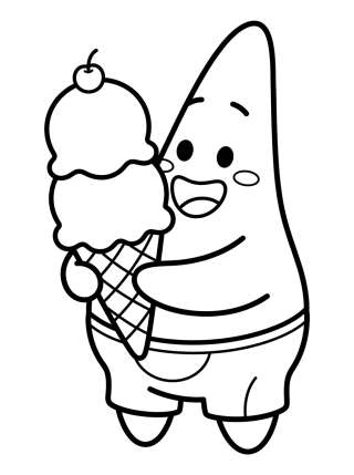 Coleção de desenhos para colorir: Patrick Star Coloring Pages