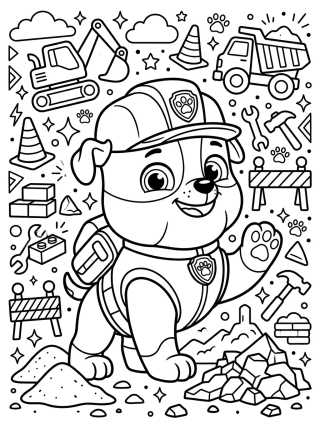 Desenho de Kawaii Construction Rubble para colorir e imprimir grátis