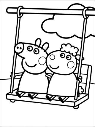 Coleção de desenhos para colorir: Peppa Pig and Friends Coloring Pages