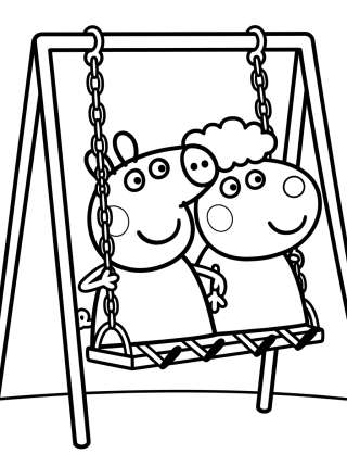Coleção de desenhos para colorir: Peppa and Friends