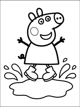 Coleção de desenhos para colorir: Peppa Pig Coloring Pages to Print and Color
