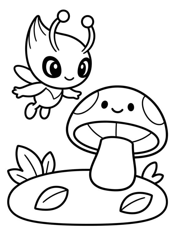 Celebi in the Magic Forest para colorir Desenho de Celebi in the Magic Forest para colorir e imprimir grátis