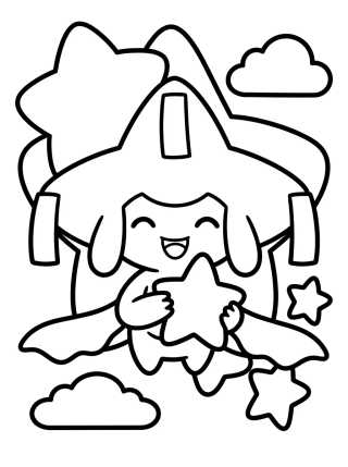 Desenho de Jirachi the Wish Maker para colorir e imprimir grátis