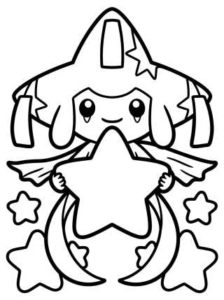 Desenho de Jirachi Making Wishes para colorir e imprimir grátis