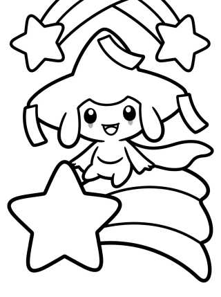Desenho de Jirachi Granting Wishes para colorir e imprimir grátis