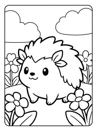 Desenho de Cute Shaymin with Flowers para colorir e imprimir grátis