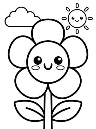 Coleção de desenhos para colorir: Cute Spring