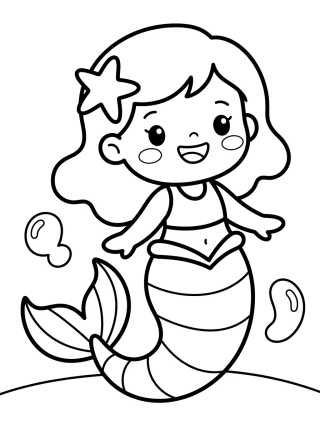 Desenho de Cute Smiling MerCat para colorir e imprimir grátis