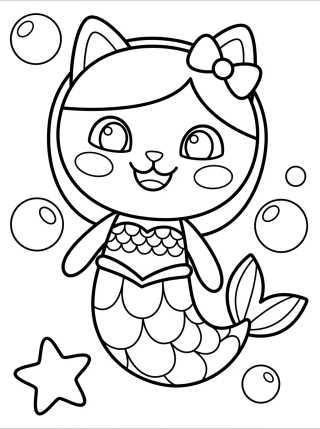 Desenho de Smiling MerCat Under the Sea para colorir e imprimir grátis