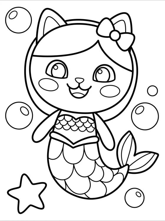 Desenho de Smiling MerCat Under the Sea para colorir e imprimir grátis