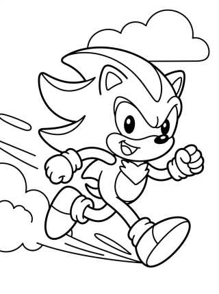 Desenho de Shadow Running Fast para colorir e imprimir grátis