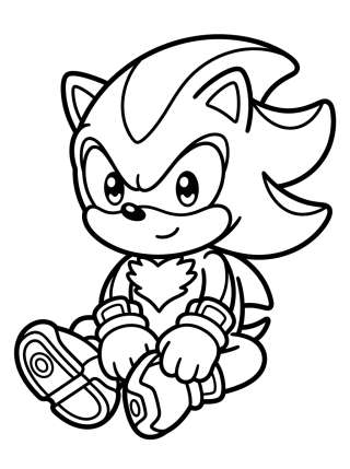 Coleção de desenhos para colorir: Shadow the Hedgehog Coloring Pages