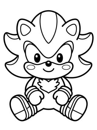 Desenho de Cute Kawaii Style Shadow para colorir e imprimir grátis
