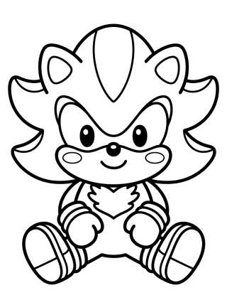 Coleção de desenhos para colorir: Shadow the Hedgehog Coloring Pages