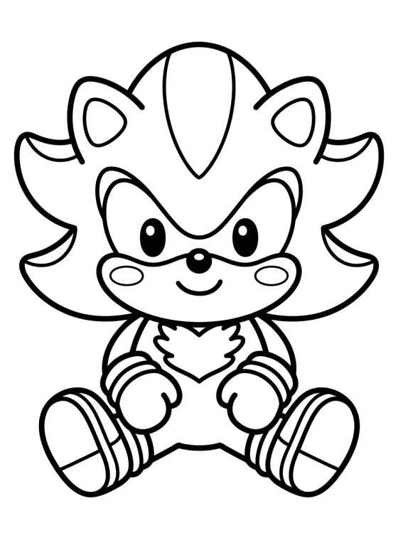 Desenho de Cute Kawaii Style Shadow para colorir e imprimir grátis