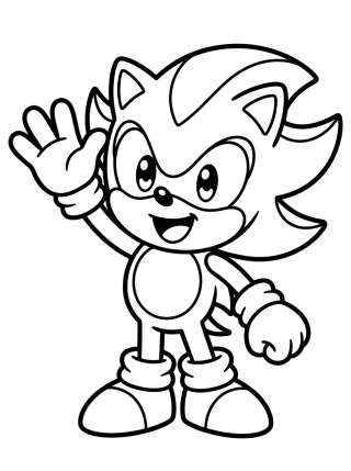 Coleção de desenhos para colorir: Shadow the Hedgehog Coloring Pages