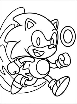 Coleção de desenhos para colorir: Sonic Coloring Pages