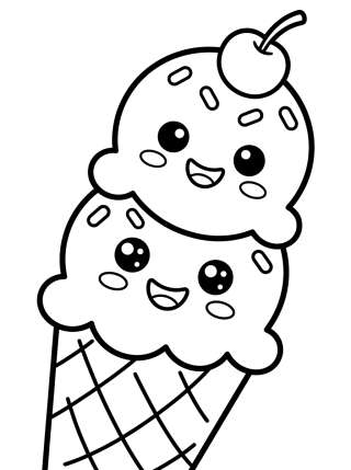 Coleção de desenhos para colorir: Summer Ice Cream