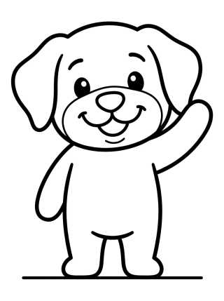 Desenho de Tito Smiling and Waving Happily para colorir e imprimir grátis