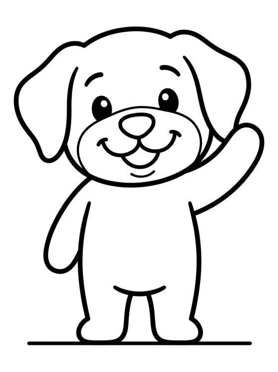 Desenho de Tito Smiling and Waving Happily para colorir e imprimir grátis