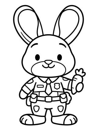 Coleção de desenhos para colorir: Cute & Kawaii Zootopia Coloring Pages
